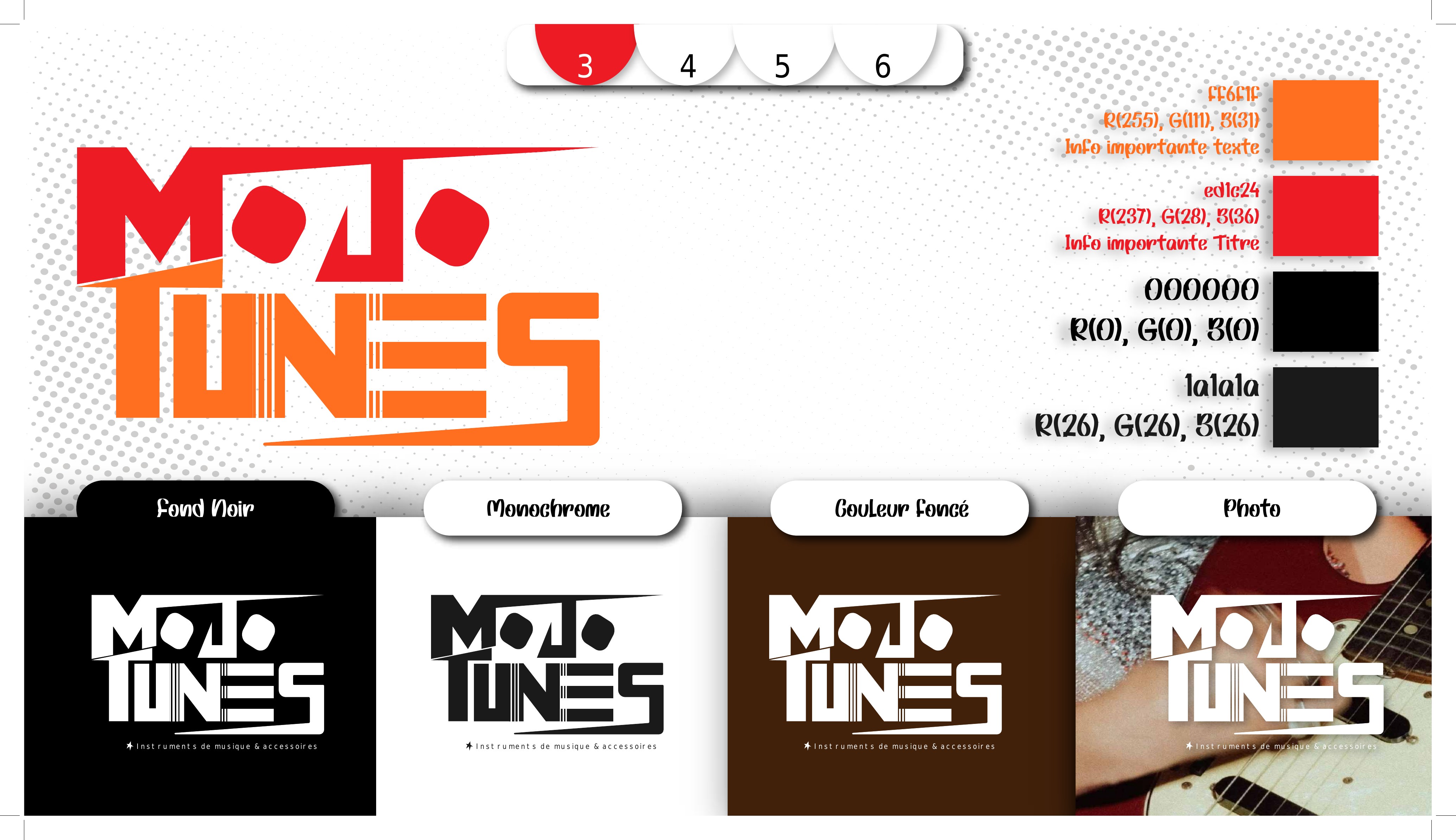 MOJO TUNES — Logotype & couleurs